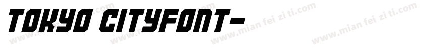 Tokyo CityFont字体转换